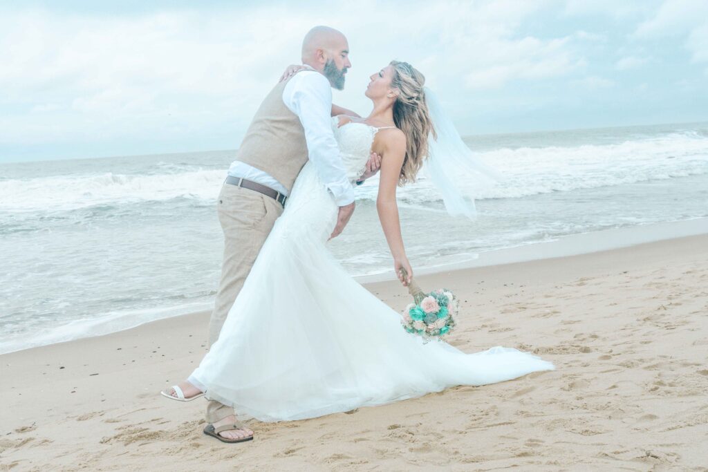 The Dip Beach wedding