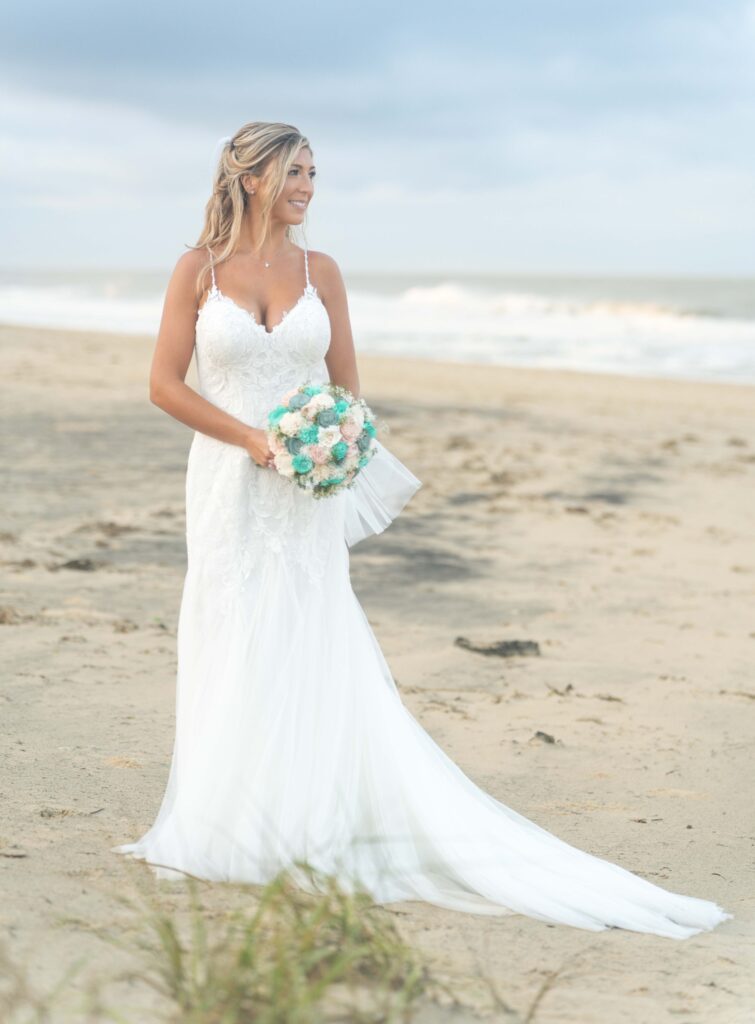 Bride on the beach