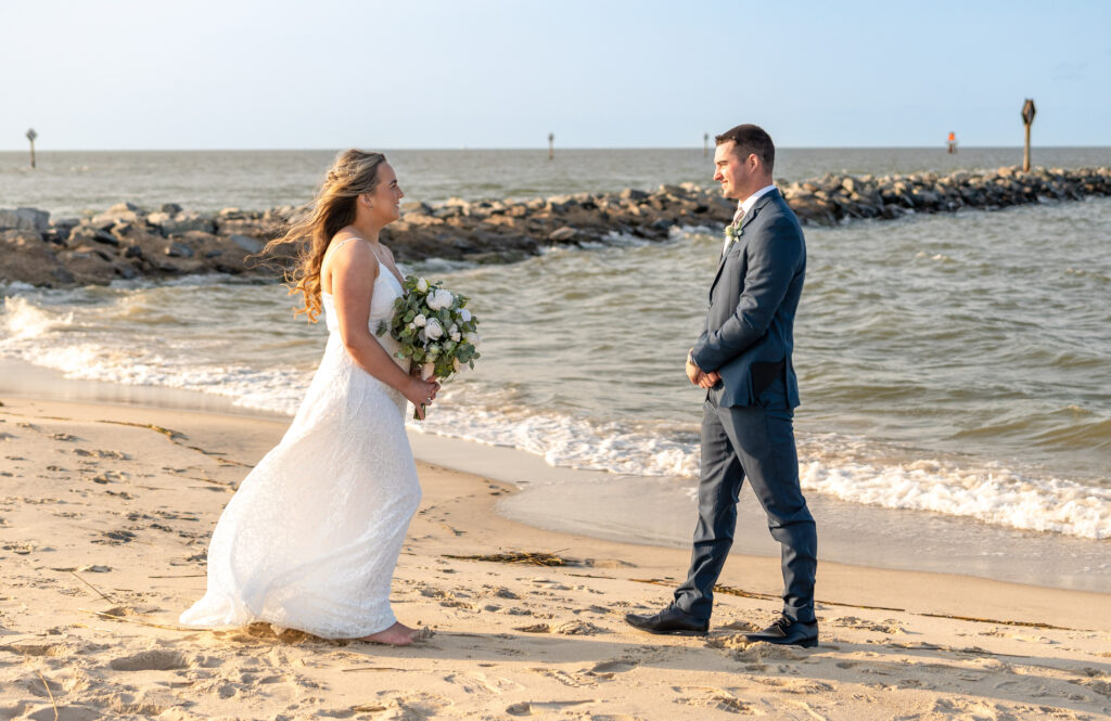 Lewes, DE beach wedding